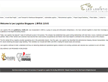 Tablet Screenshot of leologistics.com.sg